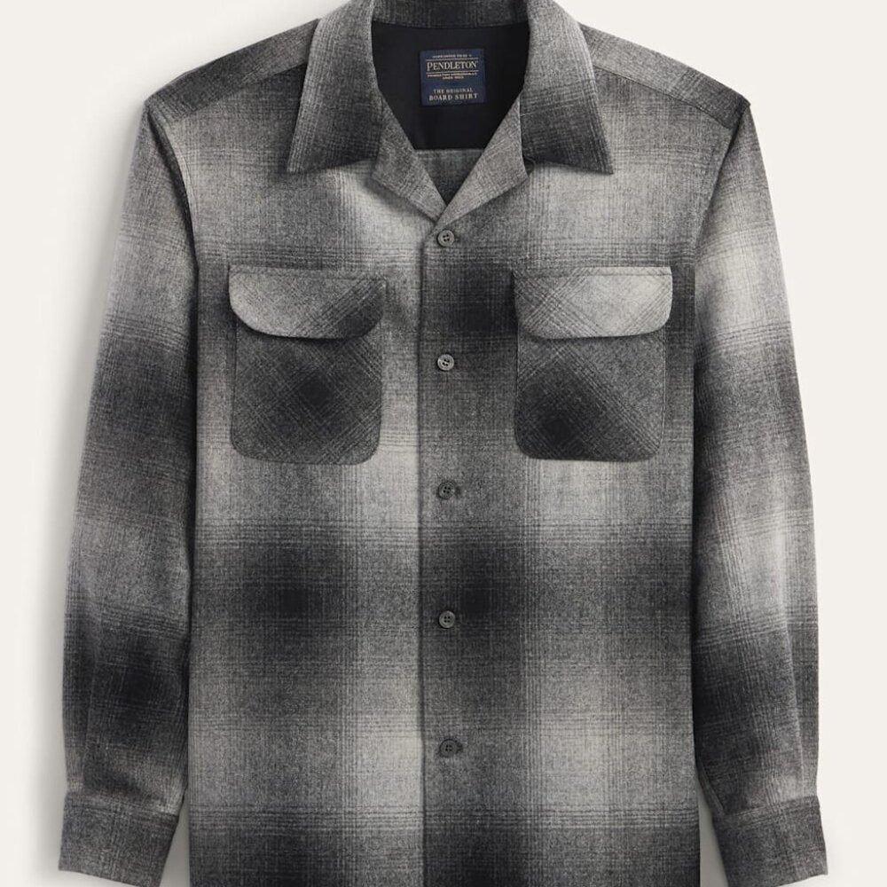 Pendleton Grey Ombré Plaid 1964 Archive LODGE Shirt  Men's XL